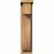 Ekena Millwork Del Monte Smooth Corbel w/Backplate, Western Red Cedar, 5 1/2"W x 12"D x 24"H COR06X12X24DEL01SWR - alternate 2